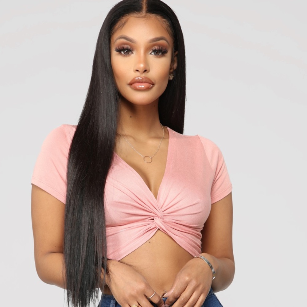 Twist front crop top